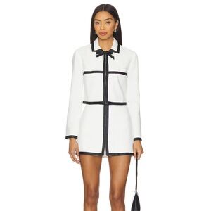 Amanda Uprichard Trey Jacket and Skort Set in Ivory